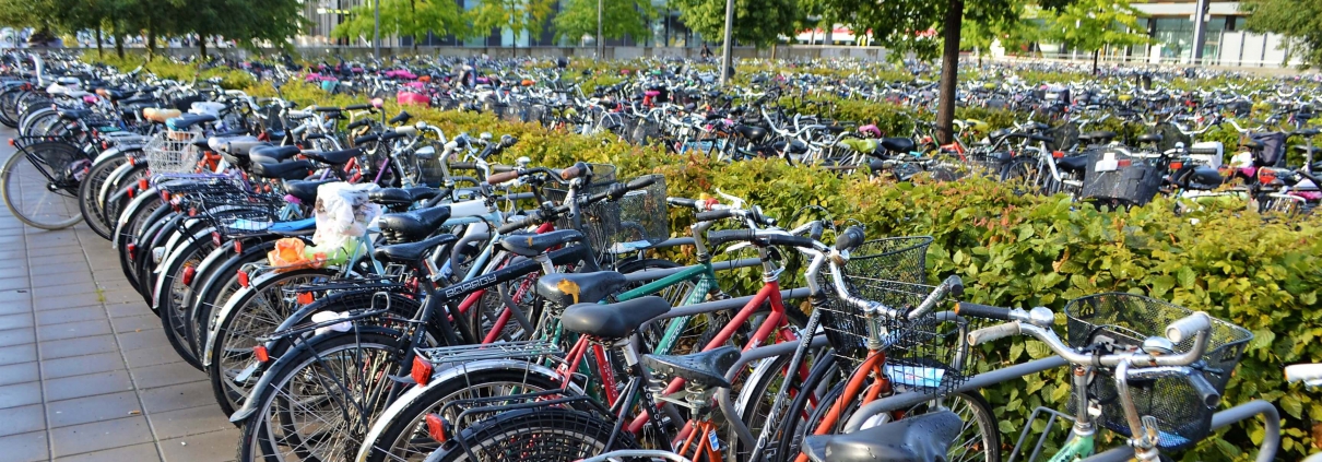 Švédsko - Uppsala - Bikes - TravelMapsGuide.com